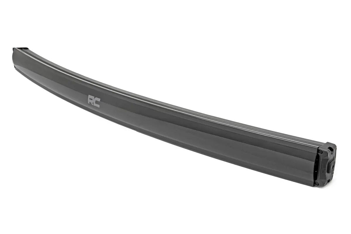 Rough Country 54 Inch Black Series LED Light Bar | Curved | Dual Row | Cool White DRL by Rough Country