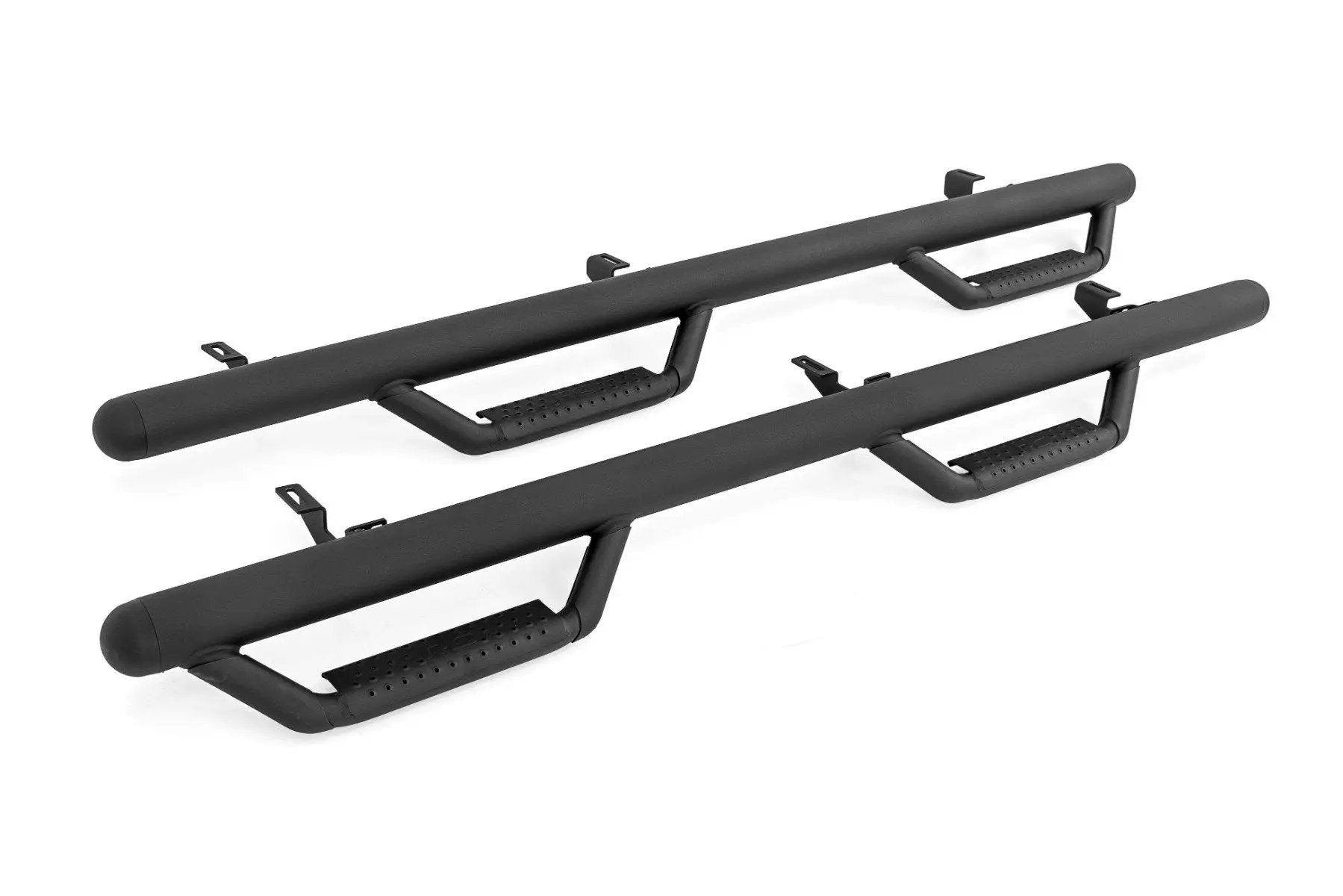 Rough Country Nerf Steps | Wheel to Wheel | 4 Door | Jeep Wrangler Unlimited 2WD/4WD (07-18) by Rough Country