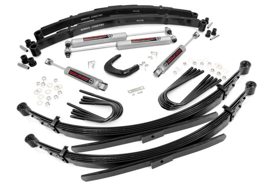 Rough Country 4 Inch Lift Kit | 56 Inch Rear Springs | Chevy/GMC 3/4-Ton Suburban/C25/K25 Truck (73-76)