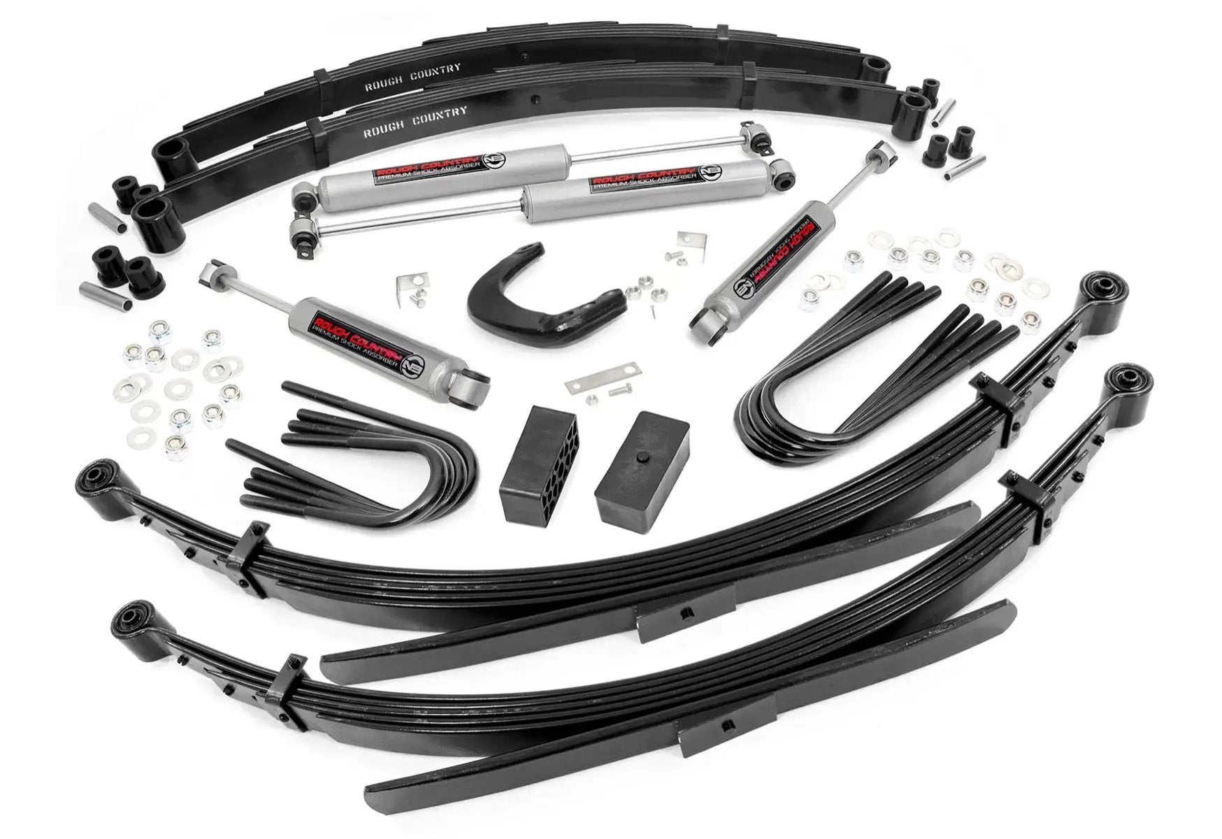 Rough Country 6 Inch Lift Kit | 52 Inch Rear Springs | Chevy/GMC 3/4-Ton Suburban/C25/K25 Truck (73-76) by Rough Country