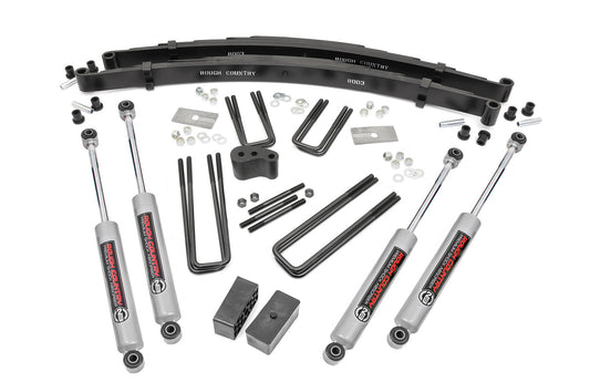 Rough Country 4 Inch Lift Kit | Rear Blocks | Dodge W100 Truck/W200 Truck 4WD (1970-1974)