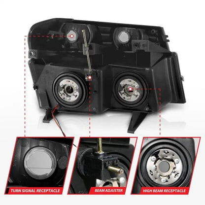 ANZO ANZ Crystal Headlights by ANZO