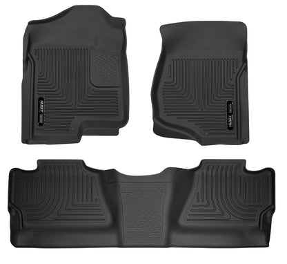 Husky Liners Weatherbeater - Front & 2nd Seat Floor Liners (Footwell Coverage)