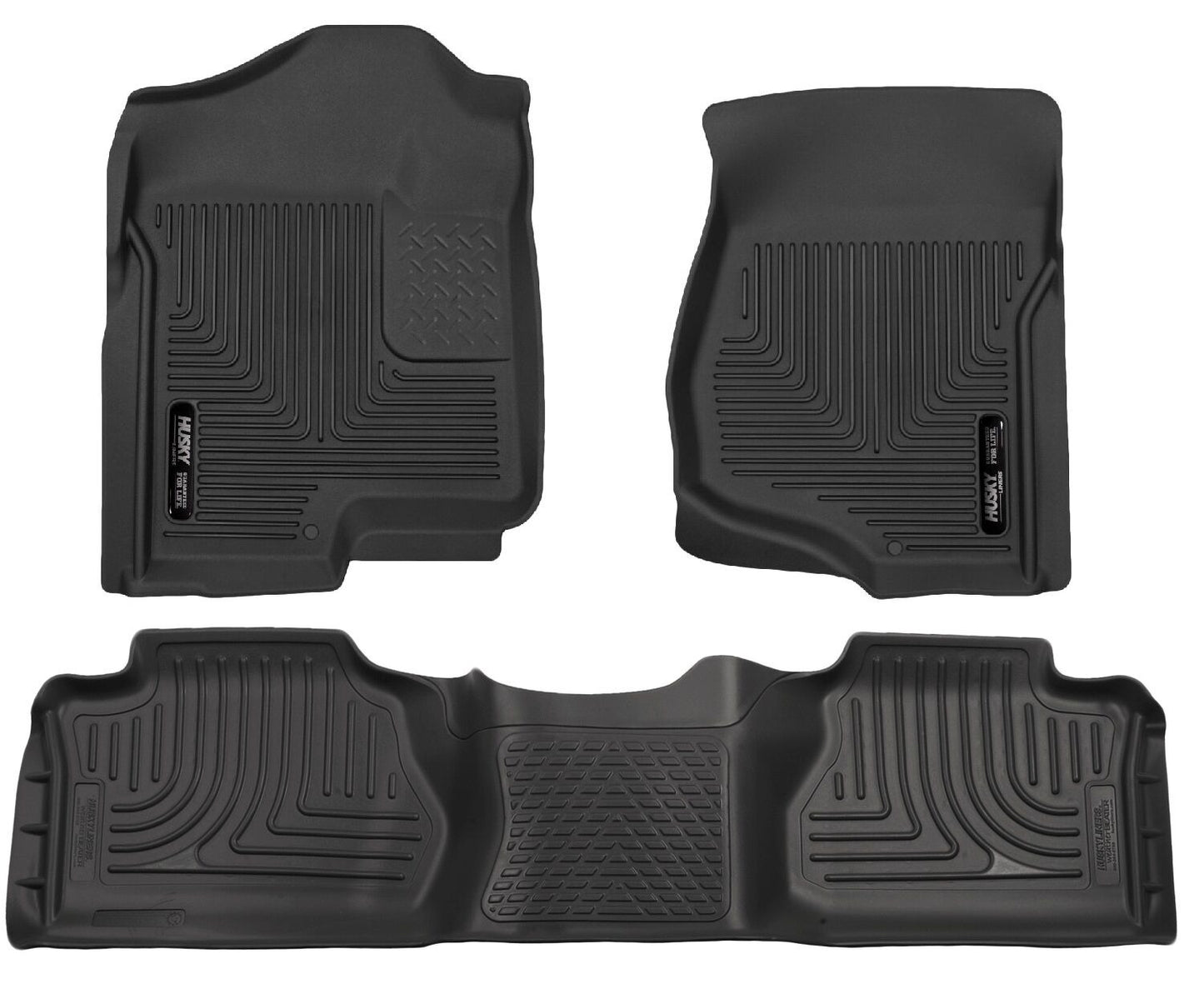 Husky Liners Weatherbeater - Front & 2nd Seat Floor Liners (Footwell Coverage)