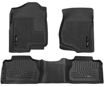 Husky Liners Weatherbeater - Front & 2nd Seat Floor Liners (Footwell Coverage)