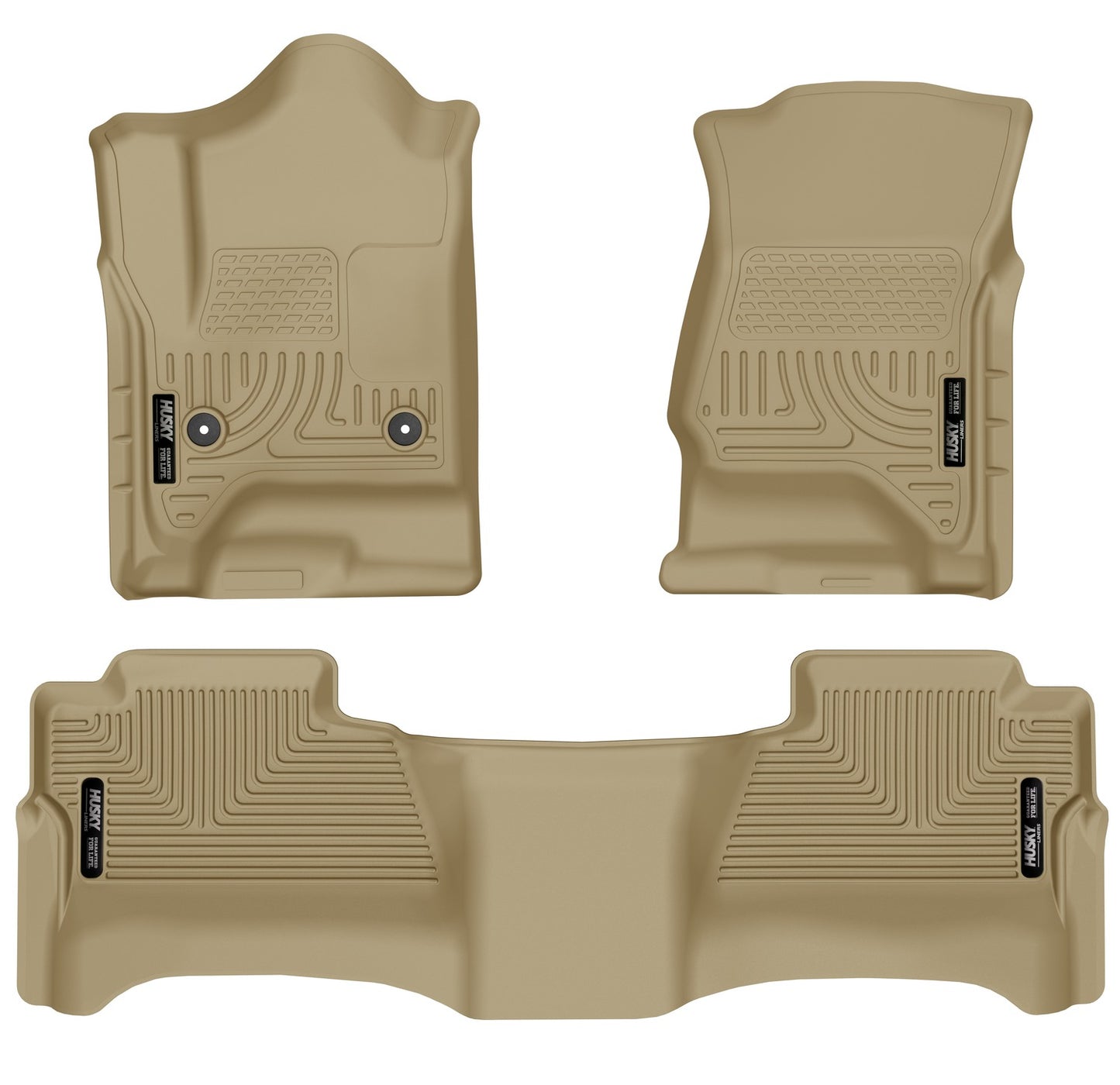 Husky Liners Weatherbeater - Front & 2nd Seat Floor Liners (Footwell Coverage)