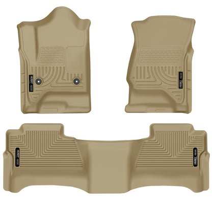 Husky Liners Weatherbeater - Front & 2nd Seat Floor Liners (Footwell Coverage)