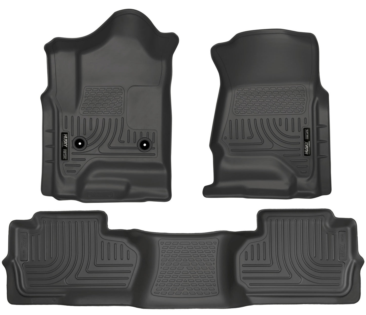 Husky Liners Weatherbeater - Front & 2nd Seat Floor Liners (Footwell Coverage)