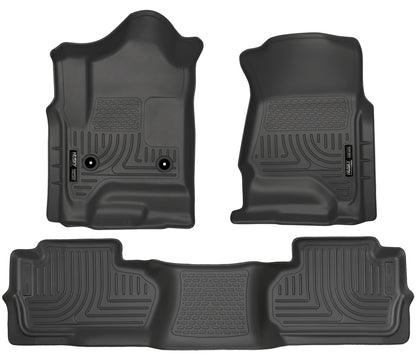 Husky Liners Weatherbeater - Front & 2nd Seat Floor Liners (Footwell Coverage)