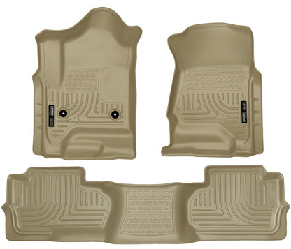 Husky Liners Weatherbeater - Front & 2nd Seat Floor Liners (Footwell Coverage)