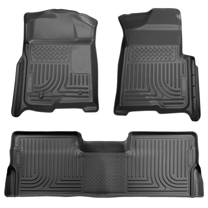Husky Liners Weatherbeater - Front & 2nd Seat Floor Liners (Footwell Coverage)