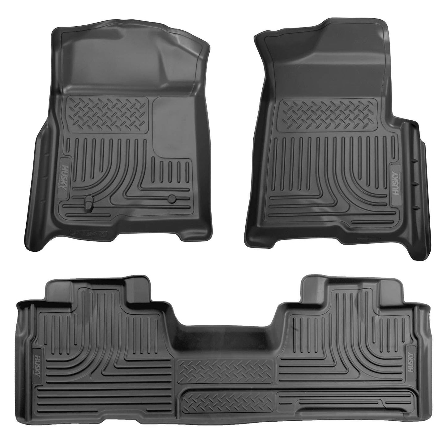 Husky Liners Weatherbeater - Front & 2nd Seat Floor Liners (Footwell Coverage)