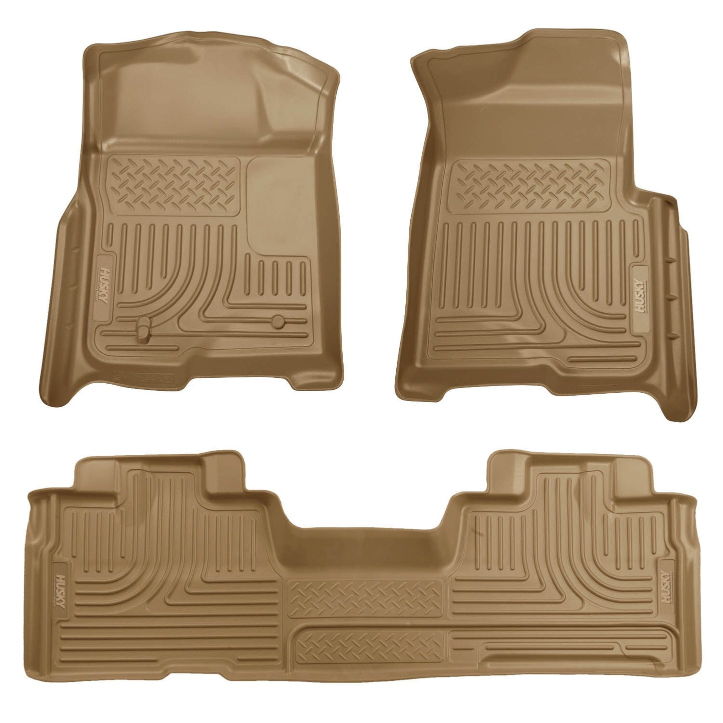 Husky Liners Weatherbeater - Front & 2nd Seat Floor Liners (Footwell Coverage)
