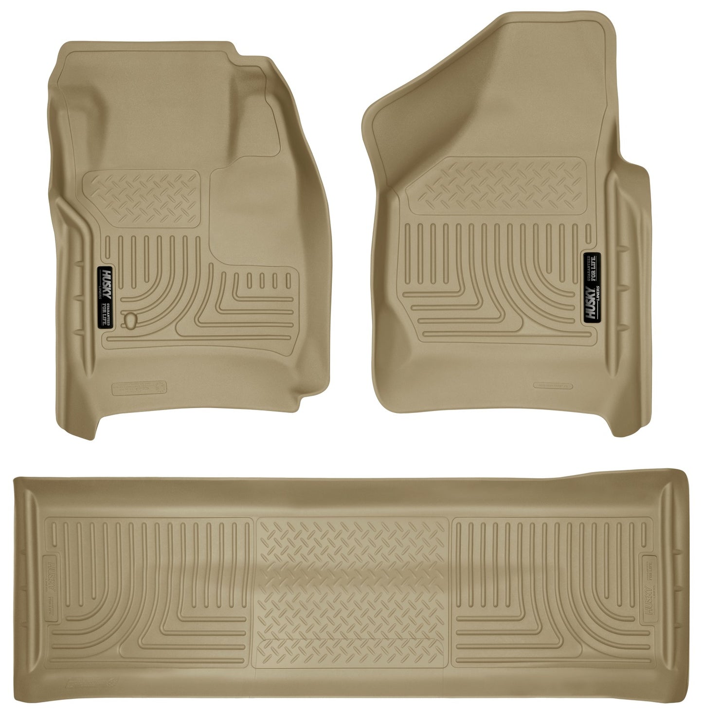 Husky Liners Weatherbeater - Front & 2nd Seat Floor Liners (Footwell Coverage)