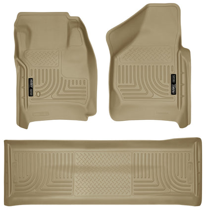Husky Liners Weatherbeater - Front & 2nd Seat Floor Liners (Footwell Coverage)