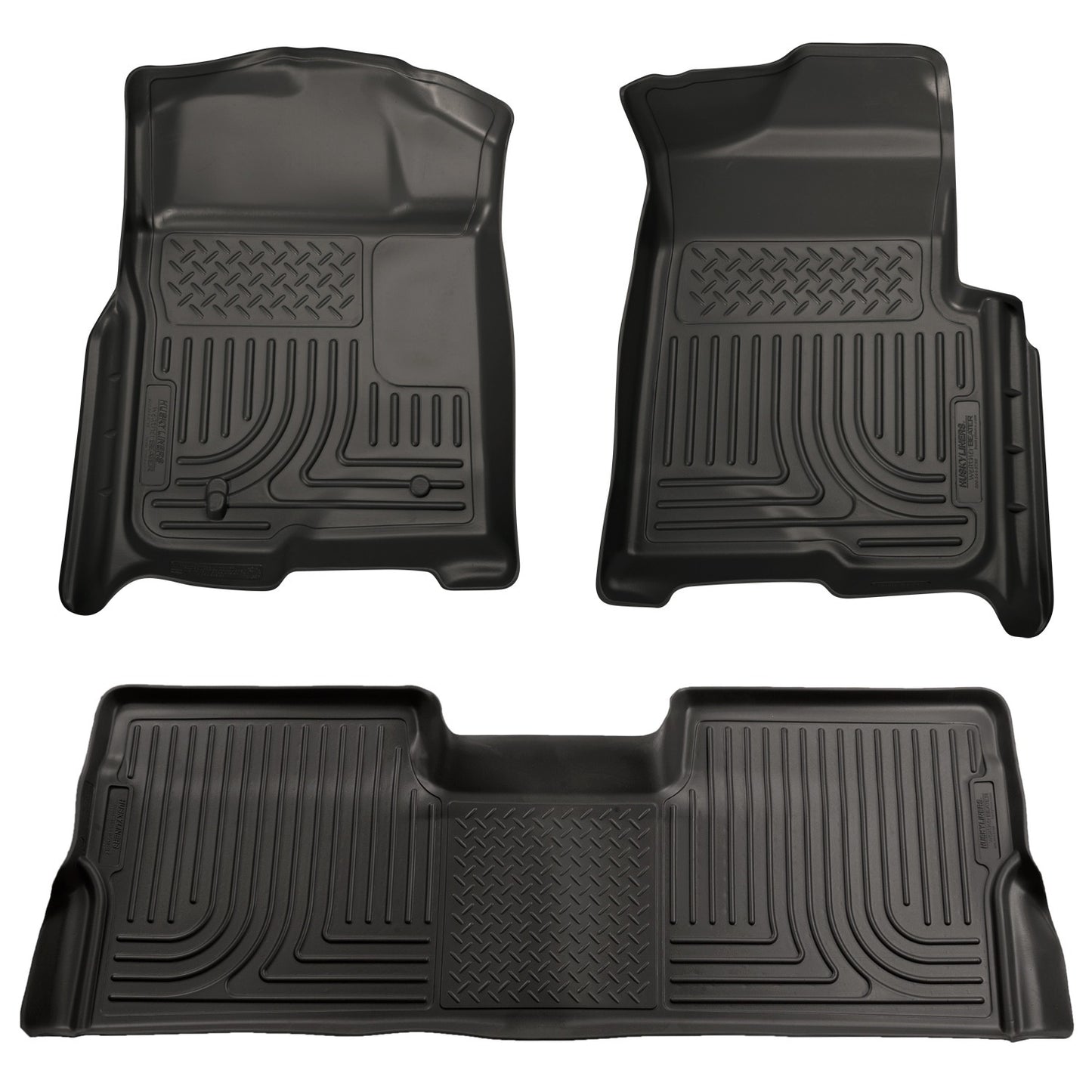 Husky Liners Weatherbeater - Front & 2nd Seat Floor Liners (Footwell Coverage)
