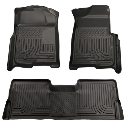 Husky Liners Weatherbeater - Front & 2nd Seat Floor Liners (Footwell Coverage)