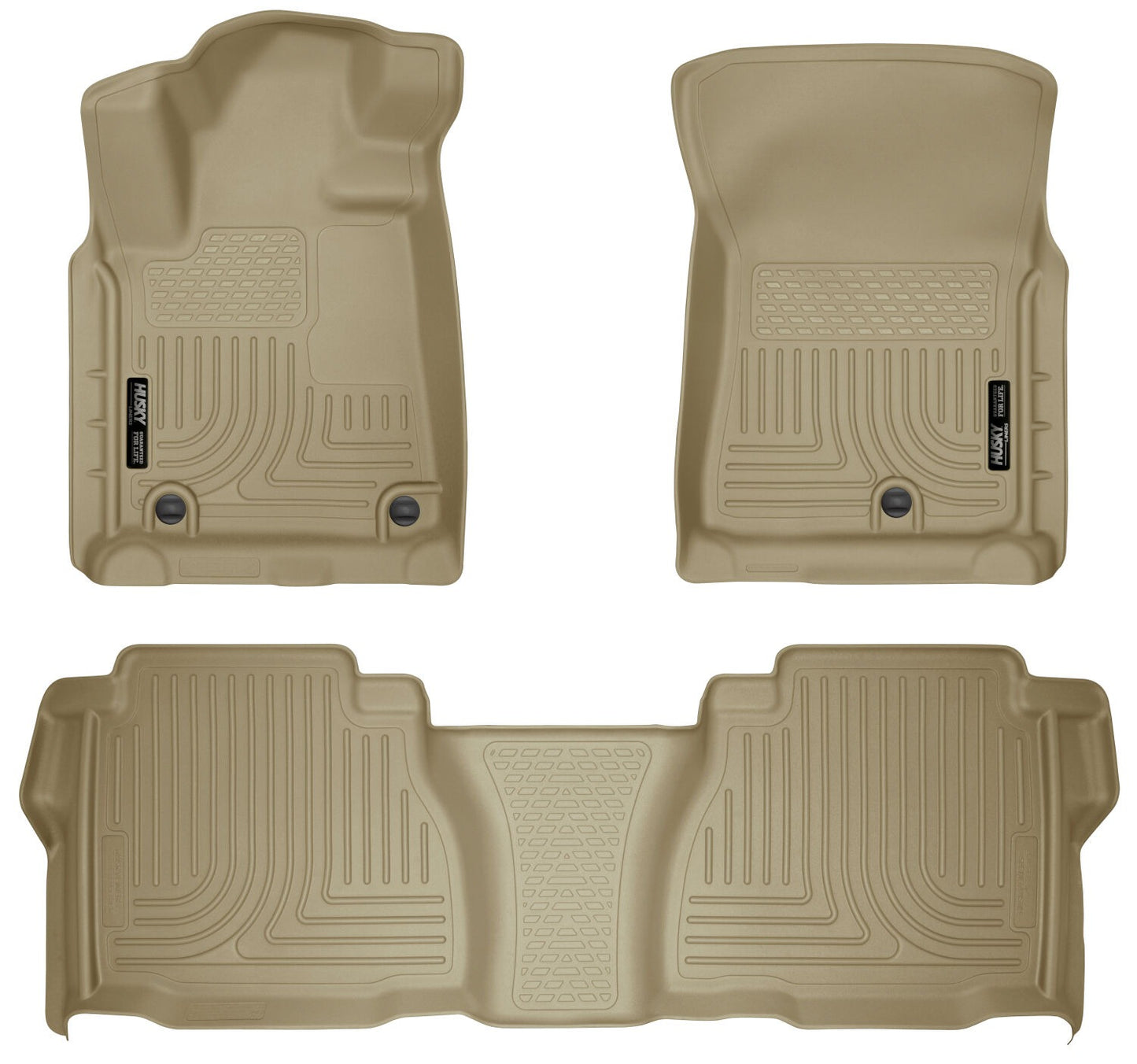 Husky Liners Weatherbeater - Front & 2nd Seat Floor Liners (Footwell Coverage)