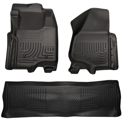 Husky Liners Weatherbeater - Front & 2nd Seat Floor Liners (Footwell Coverage)