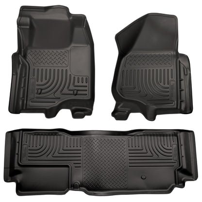 Husky Liners Weatherbeater - Front & 2nd Seat Floor Liners (Footwell Coverage)