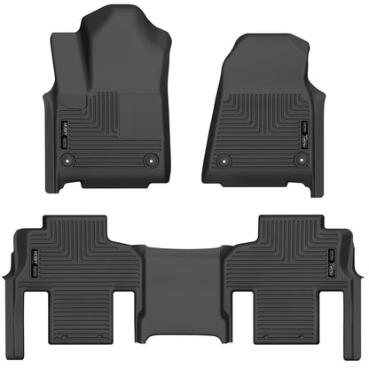 Husky Liners Weatherbeater - Front & 2nd Seat Floor Liners (Footwell Coverage)