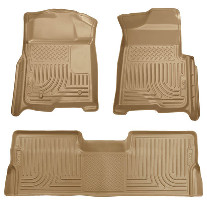 Husky Liners Weatherbeater - Front & 2nd Seat Floor Liners (Footwell Coverage)
