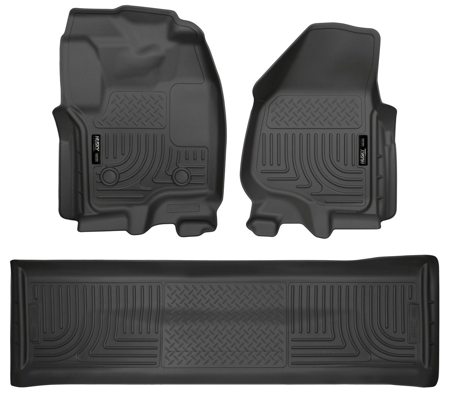 Husky Liners Weatherbeater - Front & 2nd Seat Floor Liners (Footwell Coverage)