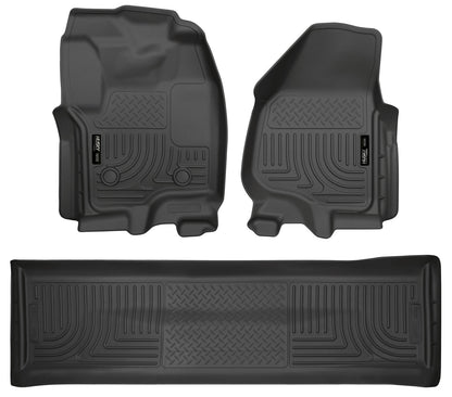 Husky Liners Weatherbeater - Front & 2nd Seat Floor Liners (Footwell Coverage)