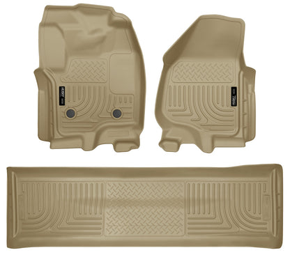 Husky Liners Weatherbeater - Front & 2nd Seat Floor Liners (Footwell Coverage)