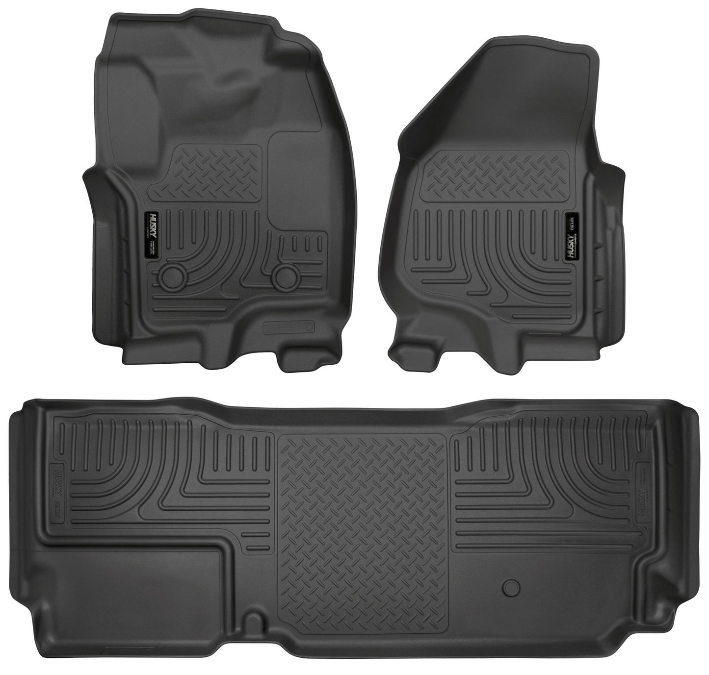 Husky Liners Weatherbeater - Front & 2nd Seat Floor Liners (Footwell Coverage)