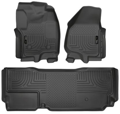 Husky Liners Weatherbeater - Front & 2nd Seat Floor Liners (Footwell Coverage)