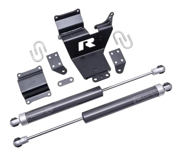 ReadyLift 10-Lug Dual Steering Stabilizer Kit 2005-2026 Ford SD F450/F550 4WD Diesel by ReadyLift