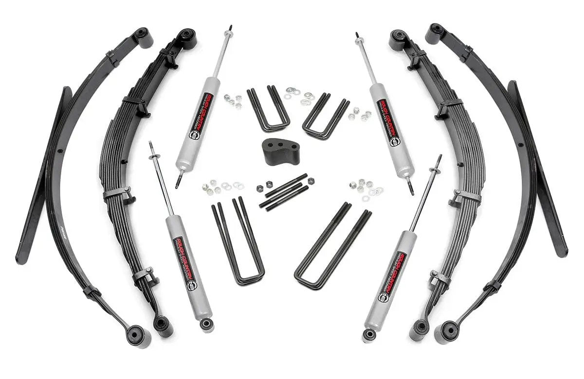Rough Country 4 Inch Lift Kit | Rear Springs | Ford F-250 4WD (1977-1979) by Rough Country