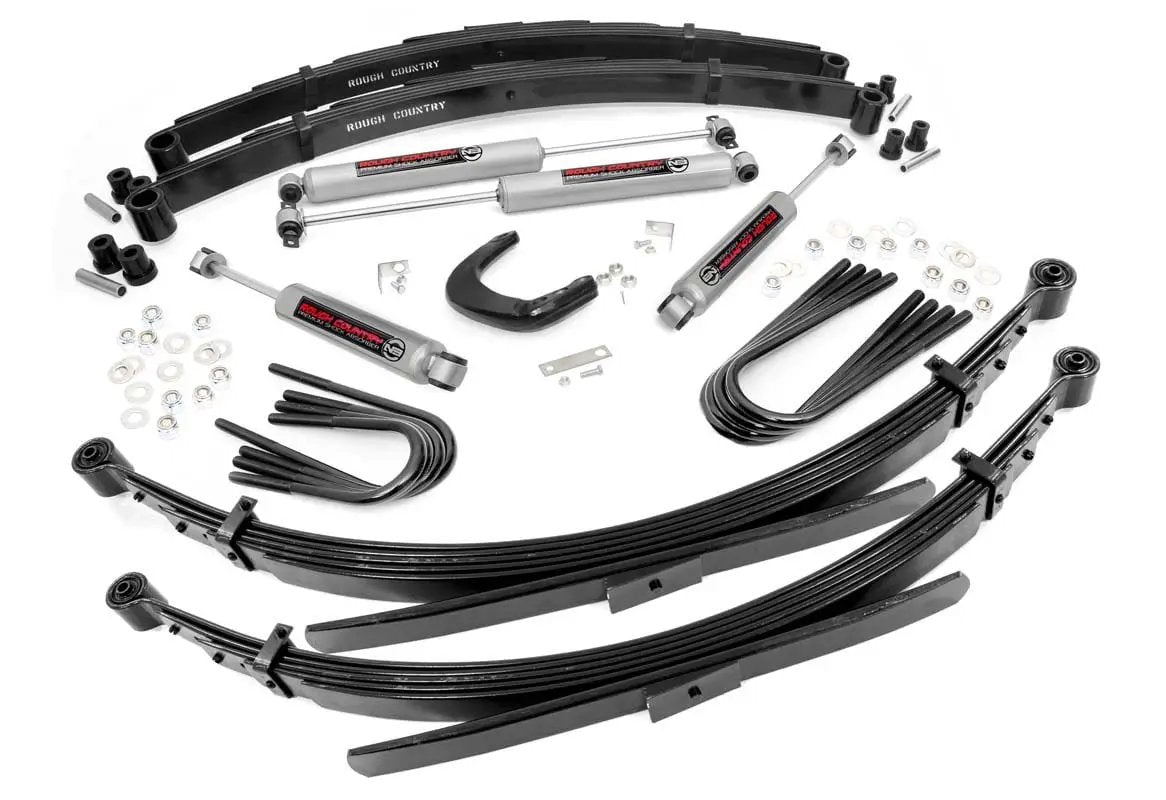 Rough Country 4 Inch Lift Kit | 56 Inch RR Springs | Chevy/GMC 3/4-Ton Suburban 4WD (88-91) by Rough Country