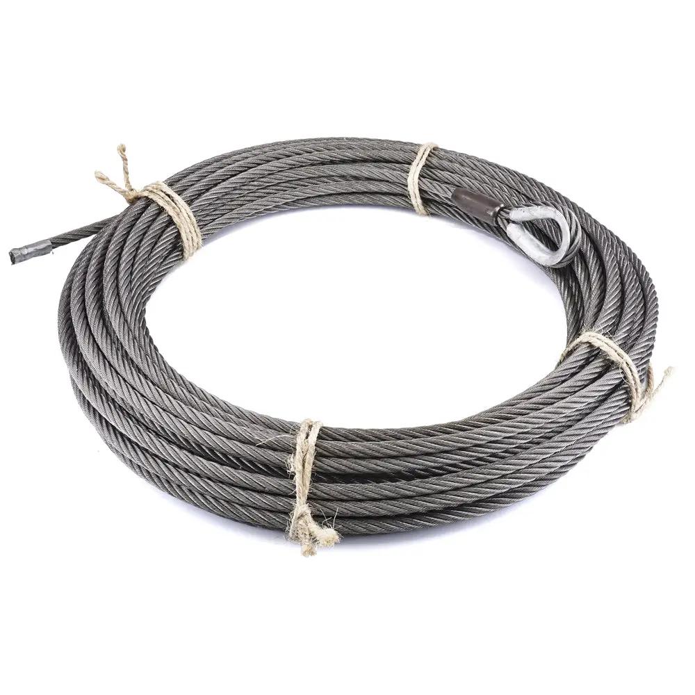 Warn This is a 33,600-lb. capacity wire rope with 140-ft. of length and 9/16-in. diameter. by Warn
