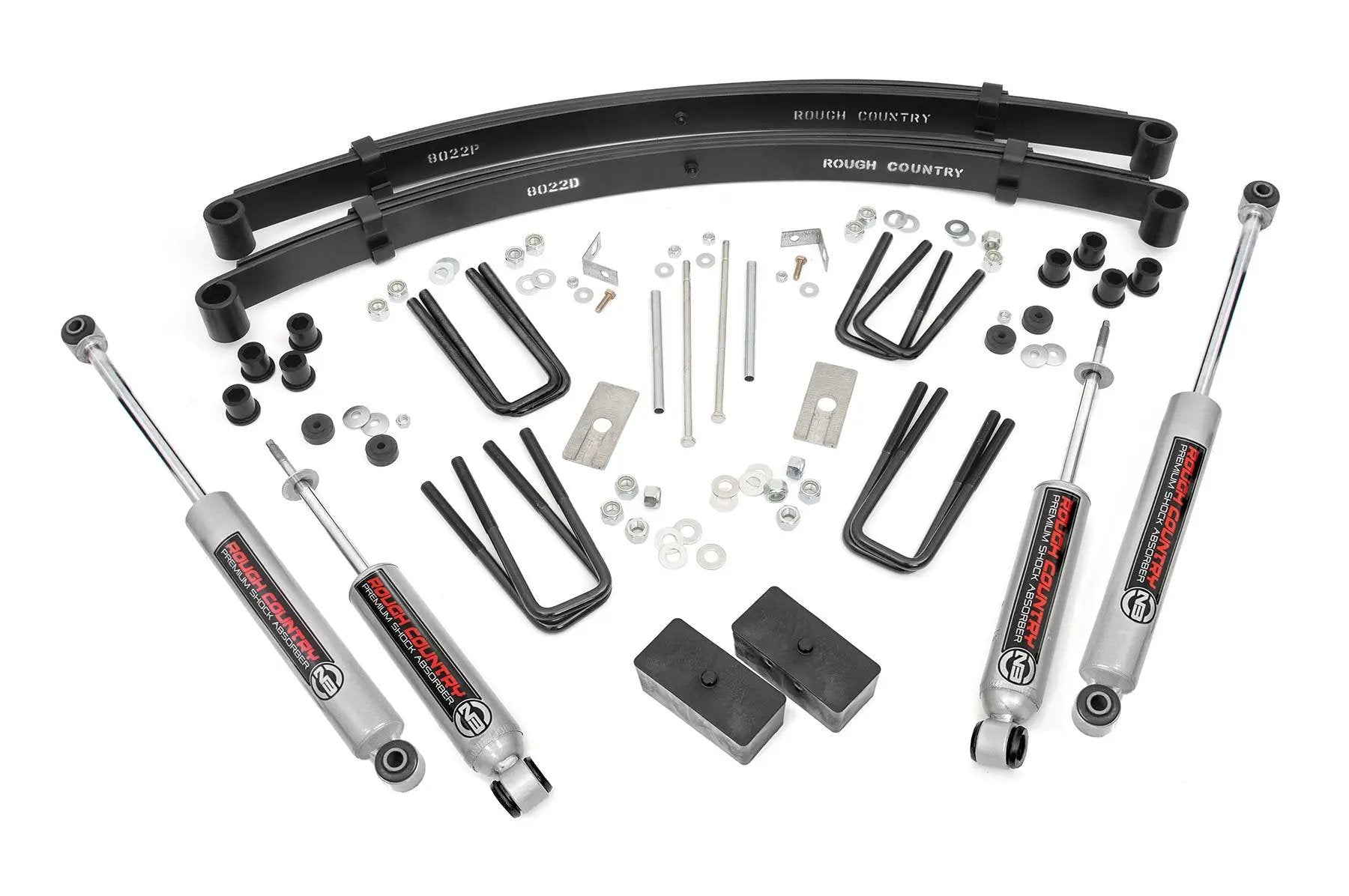 Rough Country 3 inch Lift Kit | Rear Blocks | Toyota Truck 4WD (1984-1985) by Rough Country
