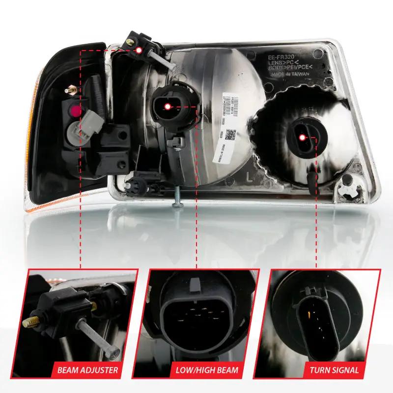 ANZO ANZ Crystal Headlights by ANZO