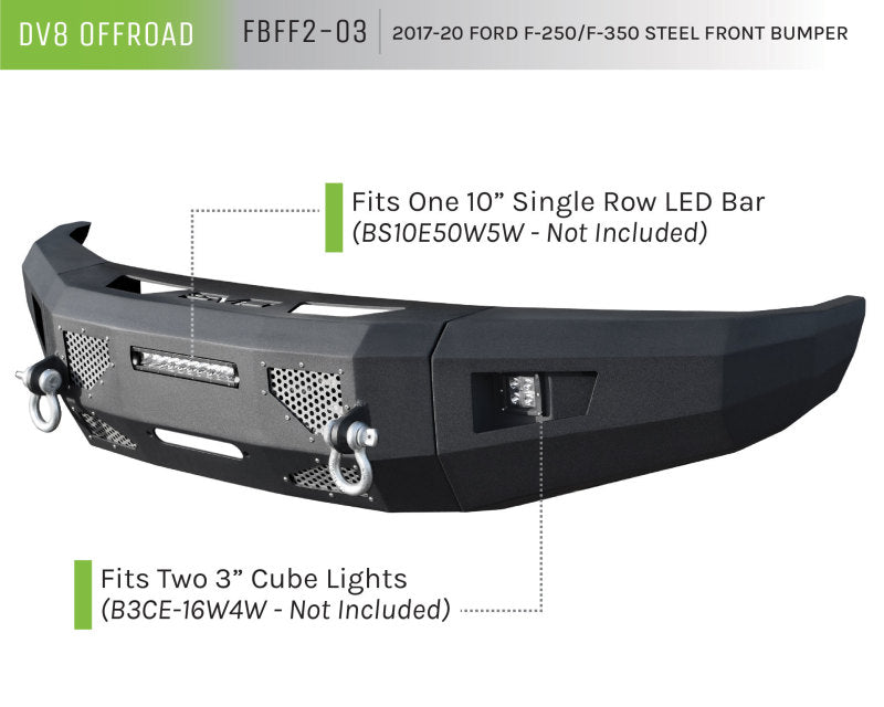 DV8 Offroad DVE Front Bumpers
