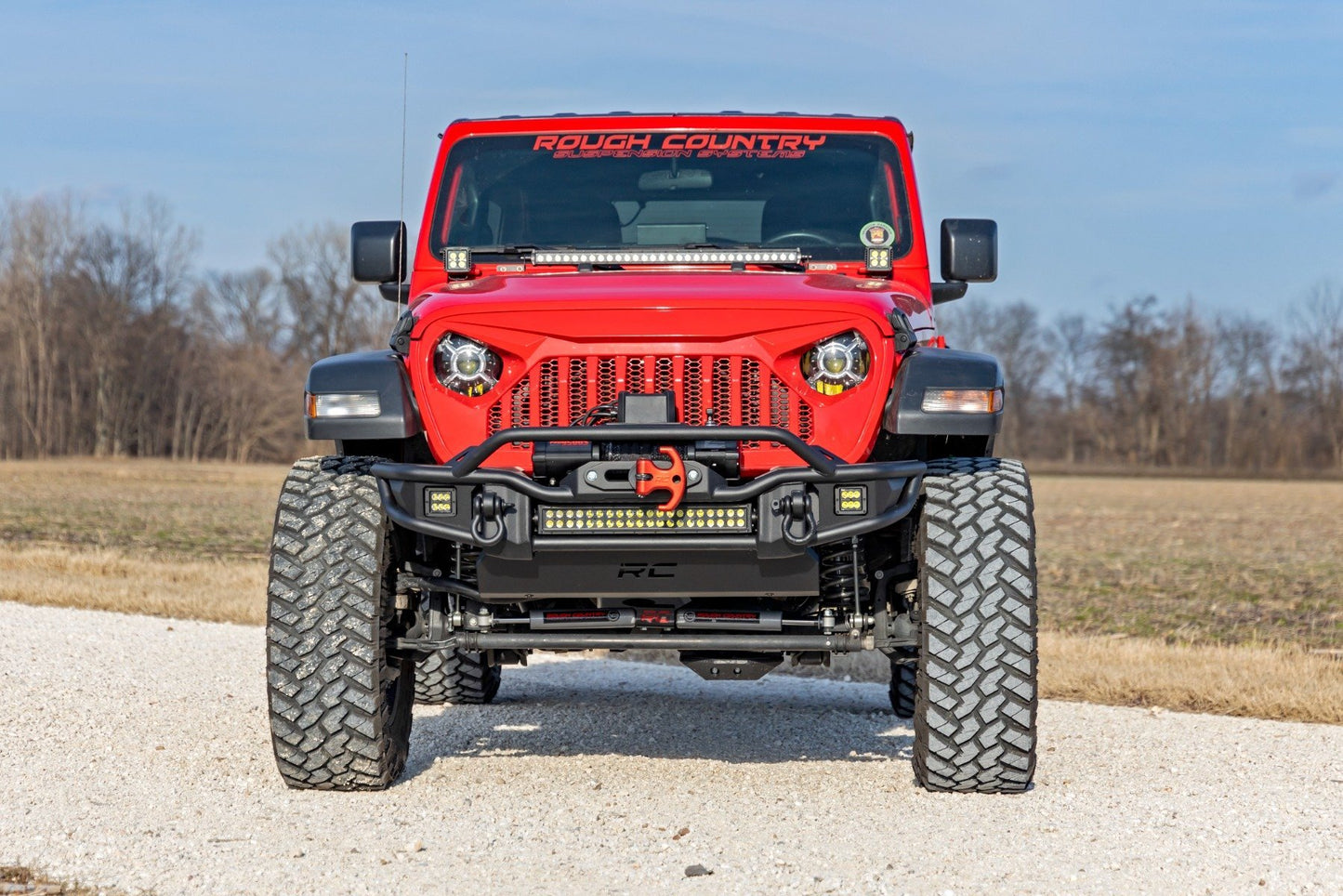 Rough Country 3.5 Inch lift Kit | C/A Drop | FR D/S | Jeep Wrangler Unlimited 4WD (24-26)