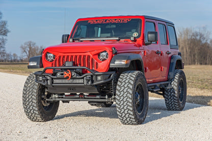 Rough Country 3.5 Inch lift Kit | C/A Drop | FR D/S | Jeep Wrangler Unlimited 4WD (24-26)