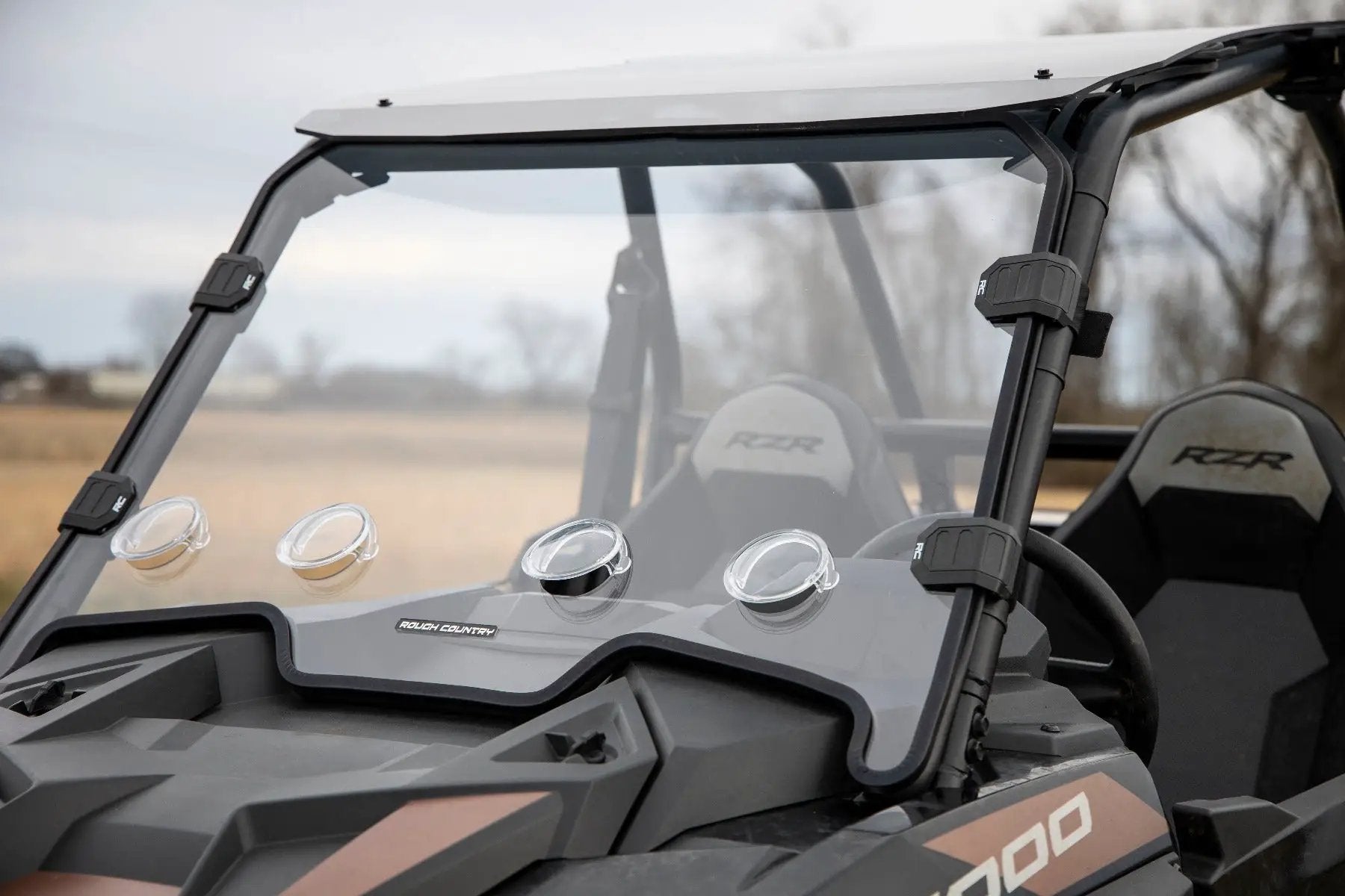 Rough Country Vented Full Windshield | Scratch Resistant | Polaris RZR XP 1000 by Rough Country