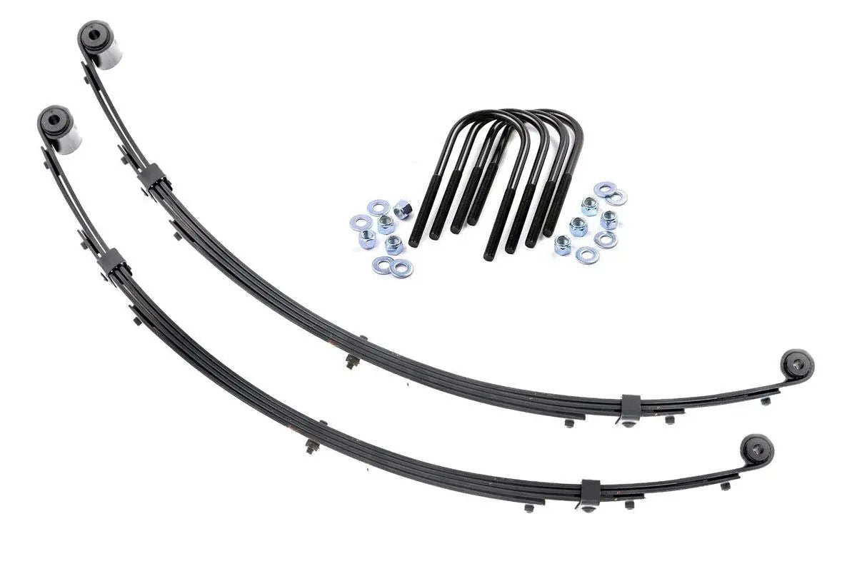 Rough Country Front Leaf Springs | 4" Lift | Pair | Jeep Wrangler YJ 4WD (1987-1995) by Rough Country