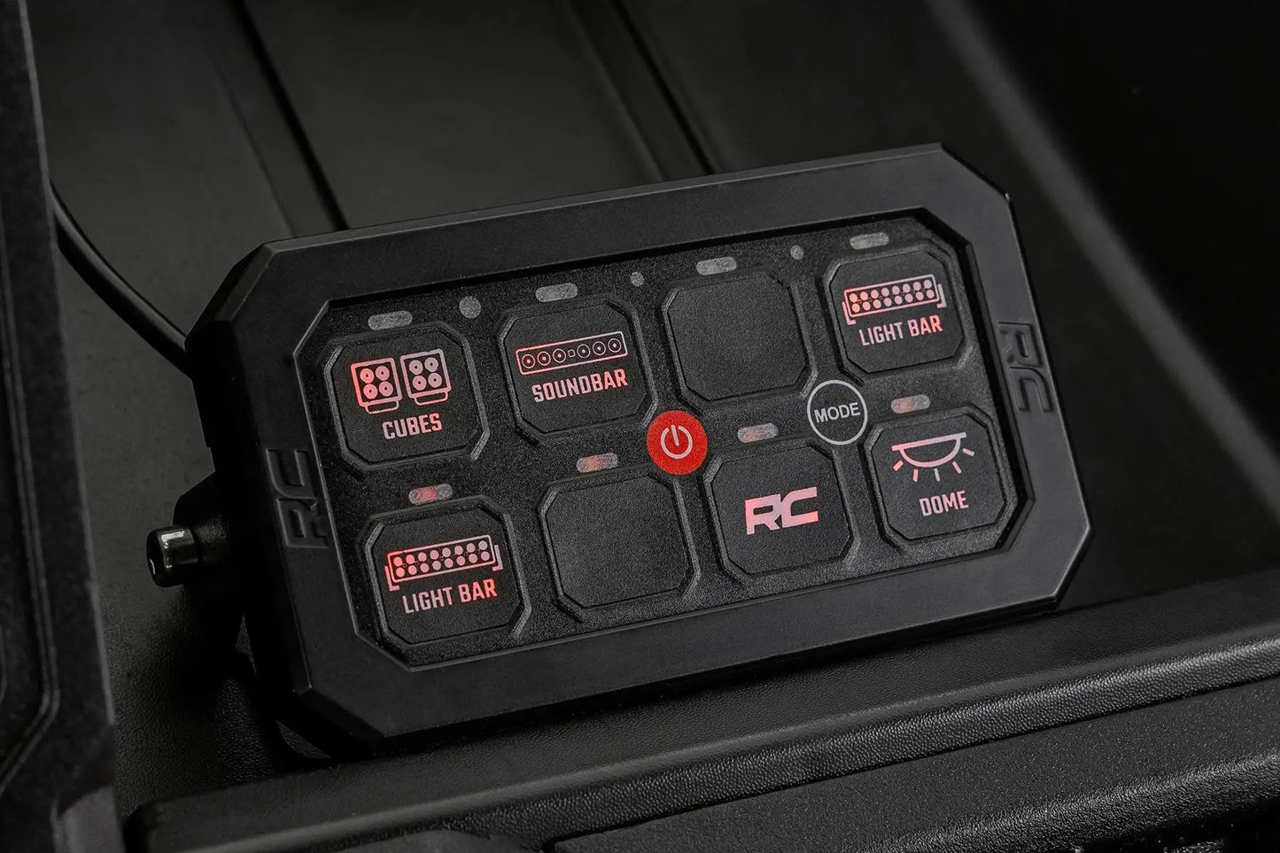 Rough Country 8 Gang Switch Panel | Bluetooth | RGB Backlit Buttons | Multifunction Modes by Rough Country