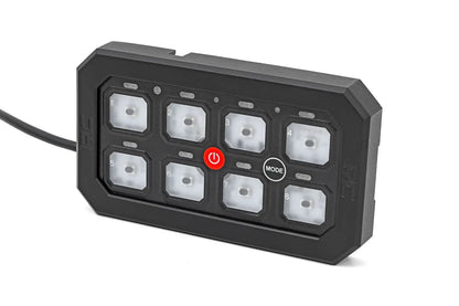 Rough Country 8 Gang Switch Panel | Bluetooth | RGB Backlit Buttons | Multifunction Modes by Rough Country