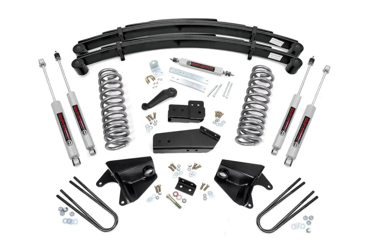 Rough Country 4 Inch Lift Kit | Rear Springs | Ford F-150 4WD (1980-1996) by Rough Country
