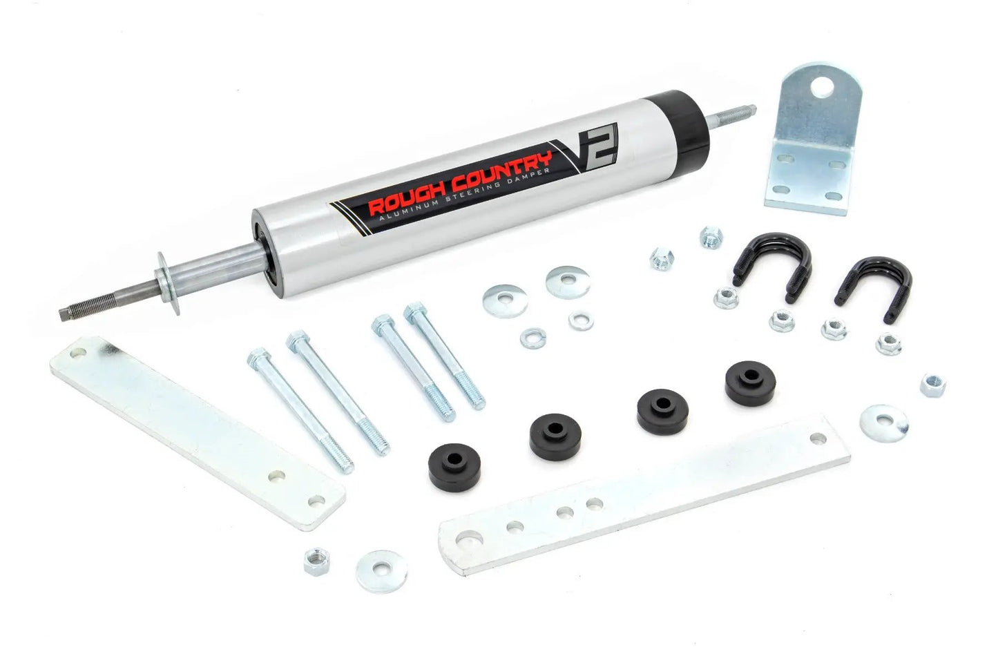 Rough Country V2 Steering Stabilizer | Ford Bronco/F-150/F-250 (1980-1998) by Rough Country