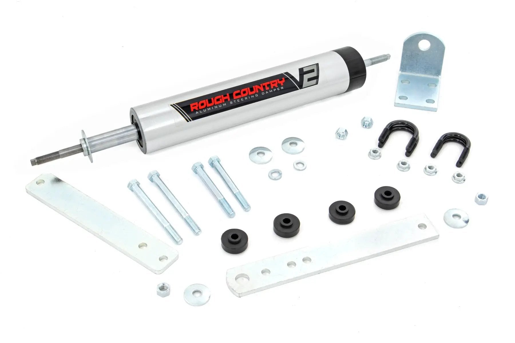 Rough Country V2 Steering Stabilizer | Ford Bronco/F-150/F-250 (1980-1998) by Rough Country