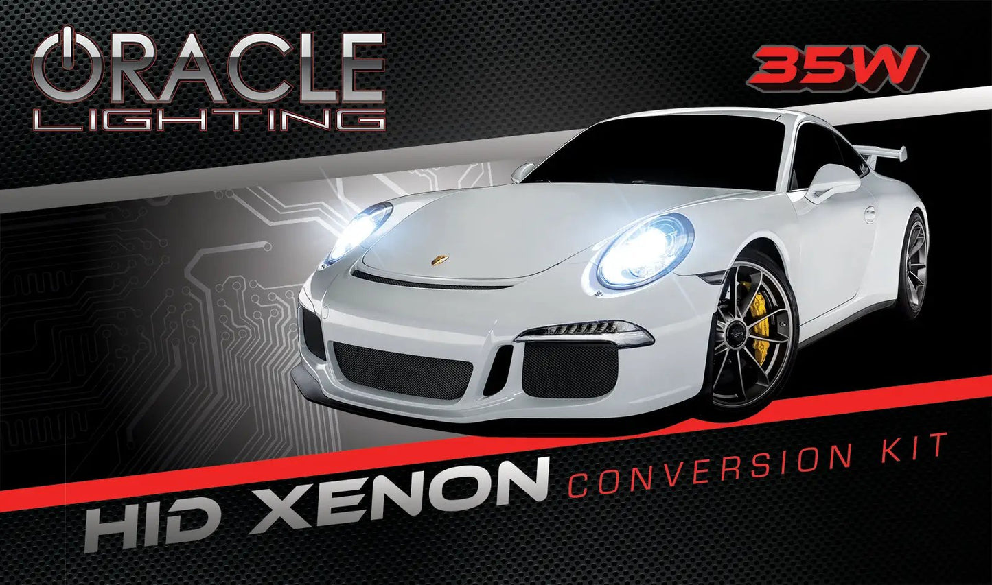Oracle Lighting The 9005 35W Canbus Xenon HID Kit provides a bright 6000K illuminating light. The upgraded ballast and wiring are completely waterproof. The kit includes a plug and play wiring harness to simplify the installation process. by Oracle Lighting