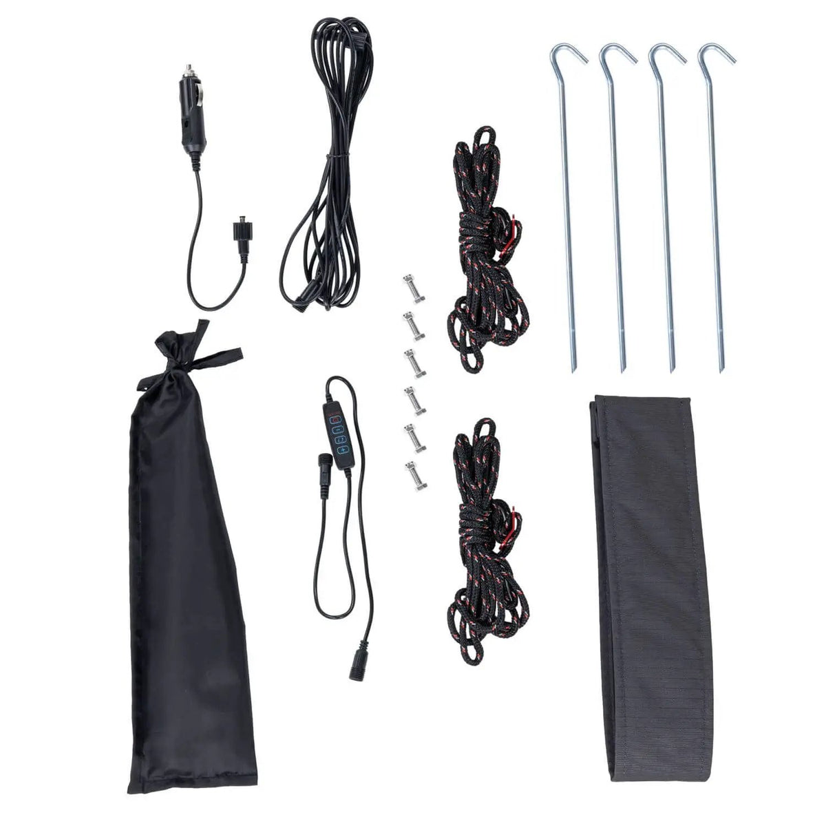 ARB ARB Hard Case Awning with Light Installed, 6.5ft x 8.2ft, Black by ARB
