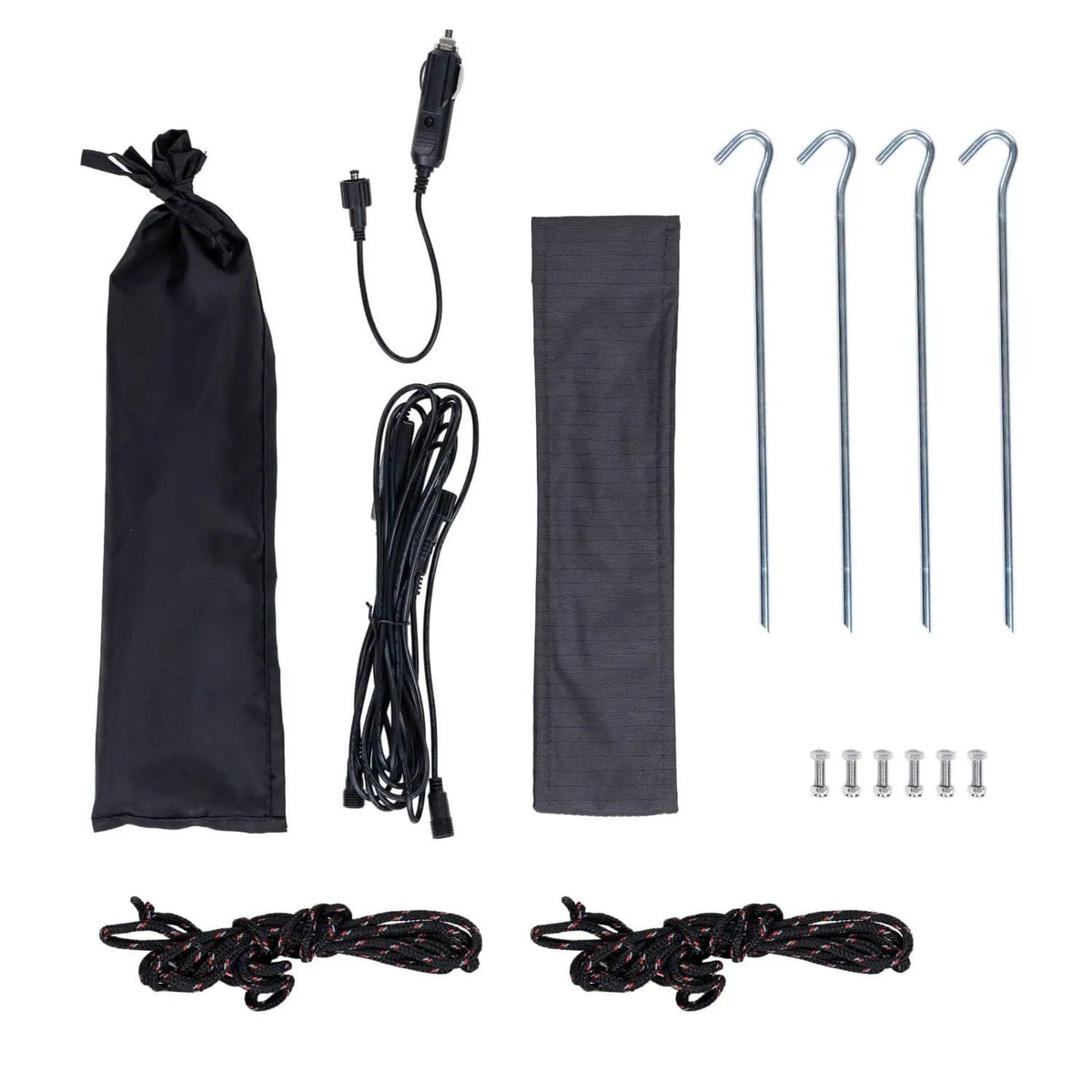 ARB ARB Hard Case Awning with Light Installed, 8.2ft x 8.2ft, Black by ARB